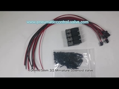 10mm 15mm 3/2 Miniature Solenoid Valve 1.3W 24VDC สำหรับระบบอัตโนมัตินิวเมติกของสิ่งทอและการถัก