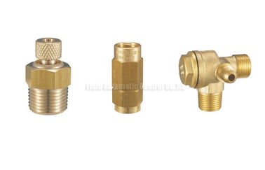 Brass Pneumatic Accessories Drainer Valve , Unloaded Valve , Throttle Valve , Check Valve Of Air Compressor